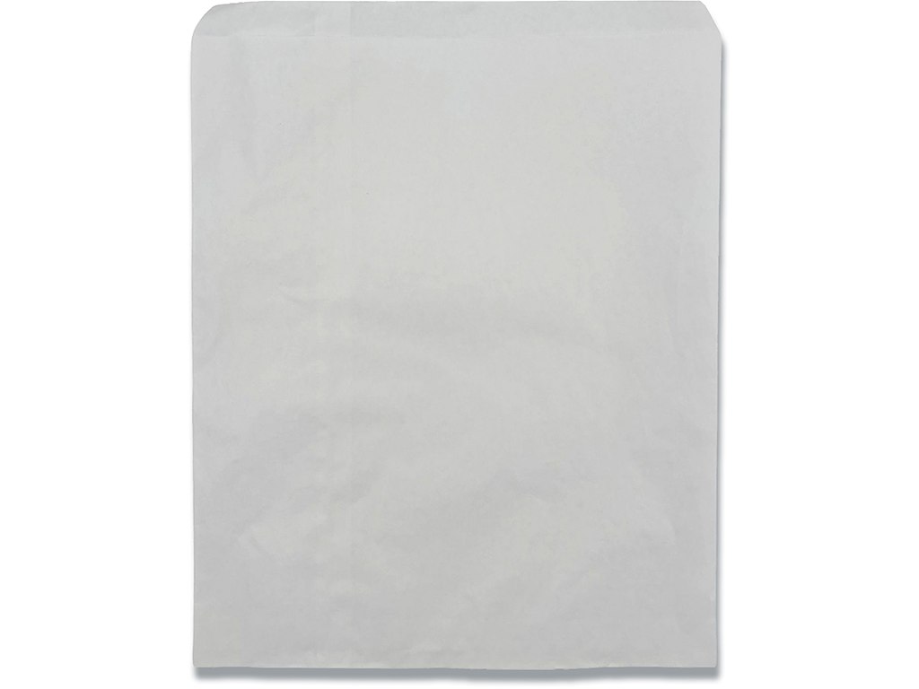 Bagerpose, 2.5kg, 280x340mm, Hvid, 40g, 1000 stk