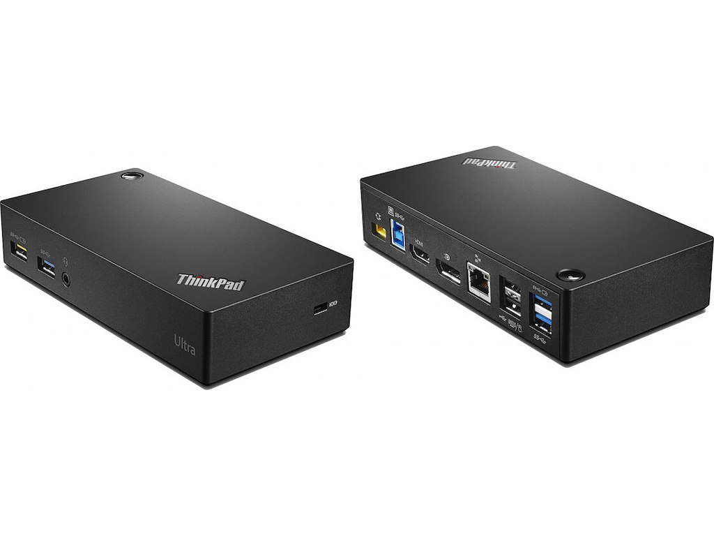 Lenovo ThinkPad USB 3.0 Ultra Dock Ledningsført USB 3.2 Gen 1 (3.1 Gen 1) Type-A Sort
