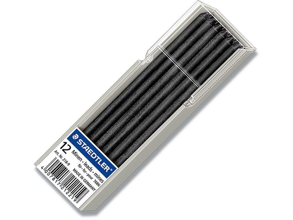 Blyantstifter, 3.0 mm, Sort, 2B, Staedtler Lumocolor Omnicrom 