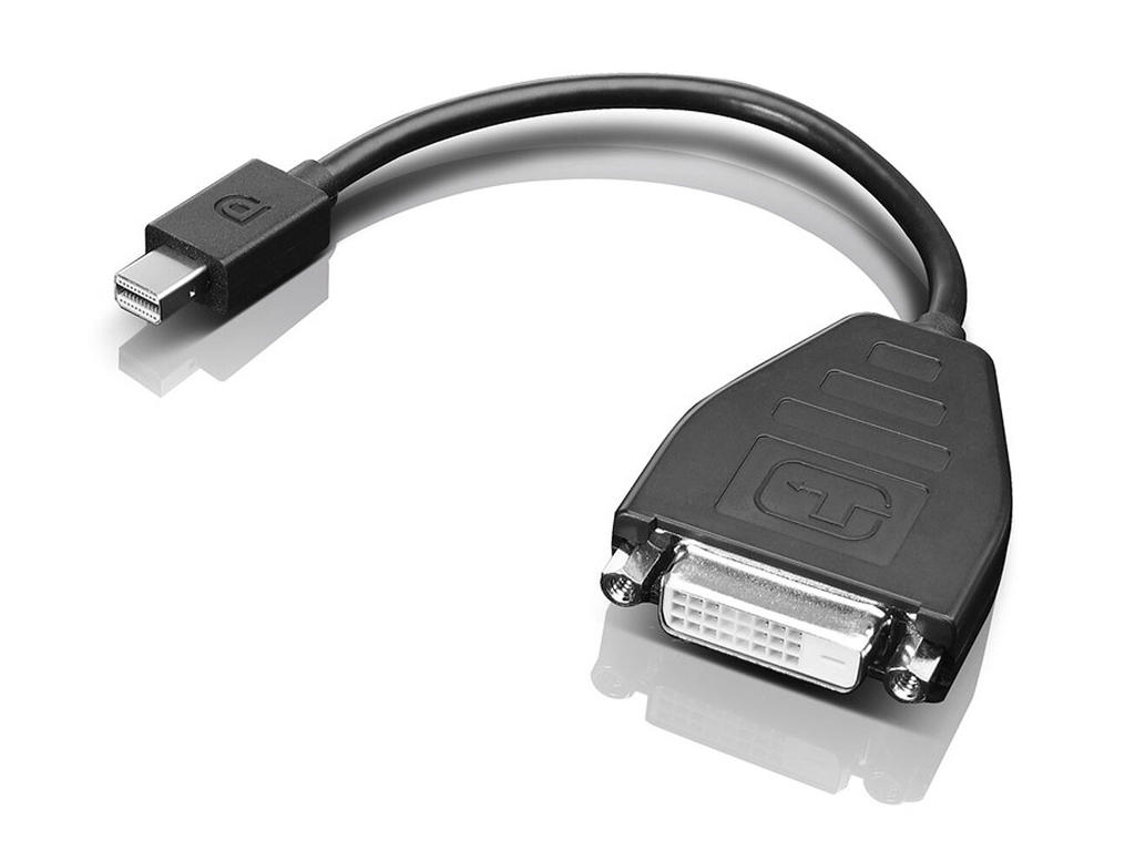 Lenovo 0B47090 videokabel adapter 0,2 m Mini-DisplayPort SL-DVI Sort