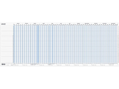 Projekt planner, 2027, Hele året, Blå, Mayland