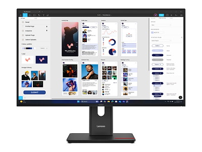 Lenovo ThinkVision T32UD-40 computerskærm 80 cm (31.5") 3840 x 2160 pixel 4K Ultra HD LED Sort