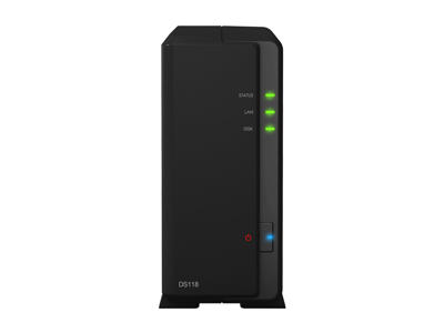 Synology DiskStation DS118 NAS & lagringsserver Kompakt Realtek RTD1296 1 GB DDR4 0 TB DiskStation Manager Sort