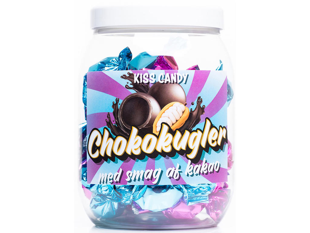 Choko-kugler, Kakao, 450g, Kiss Candy