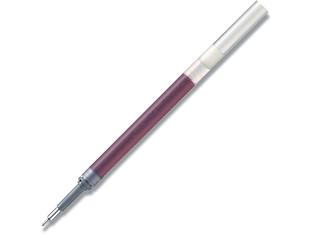 Rollerball gelpen refill, 0.5 mm, 0.25 mm, Rød, Pentel EnerGel LRN5-BX