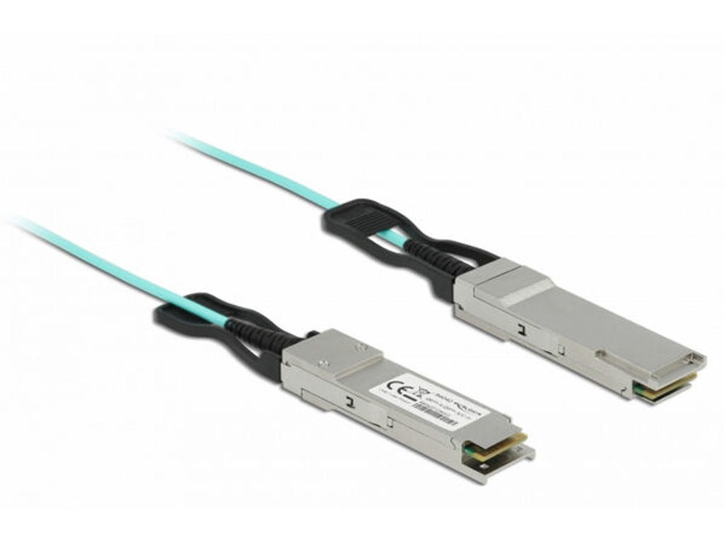 DeLOCK 84048 InfiniBand og fiberoptisk kabel 5 m QSFP+ Turkisfarve