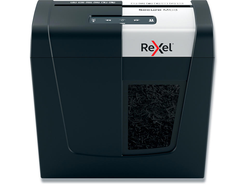 Makuleringsmaskine, Mikro, 3 ark, P5, Rexel Secure Whisper-Shred MC3