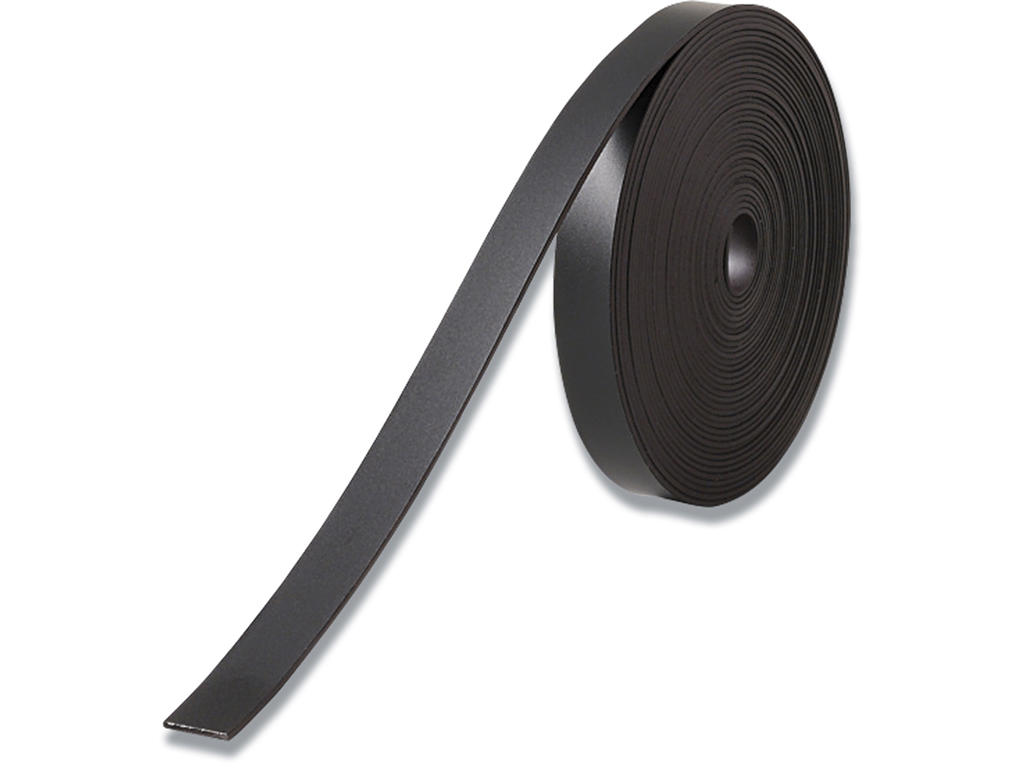 Tavleinddelingstape, Sort, 10 mm, 5 m, Nobo Magnetisk