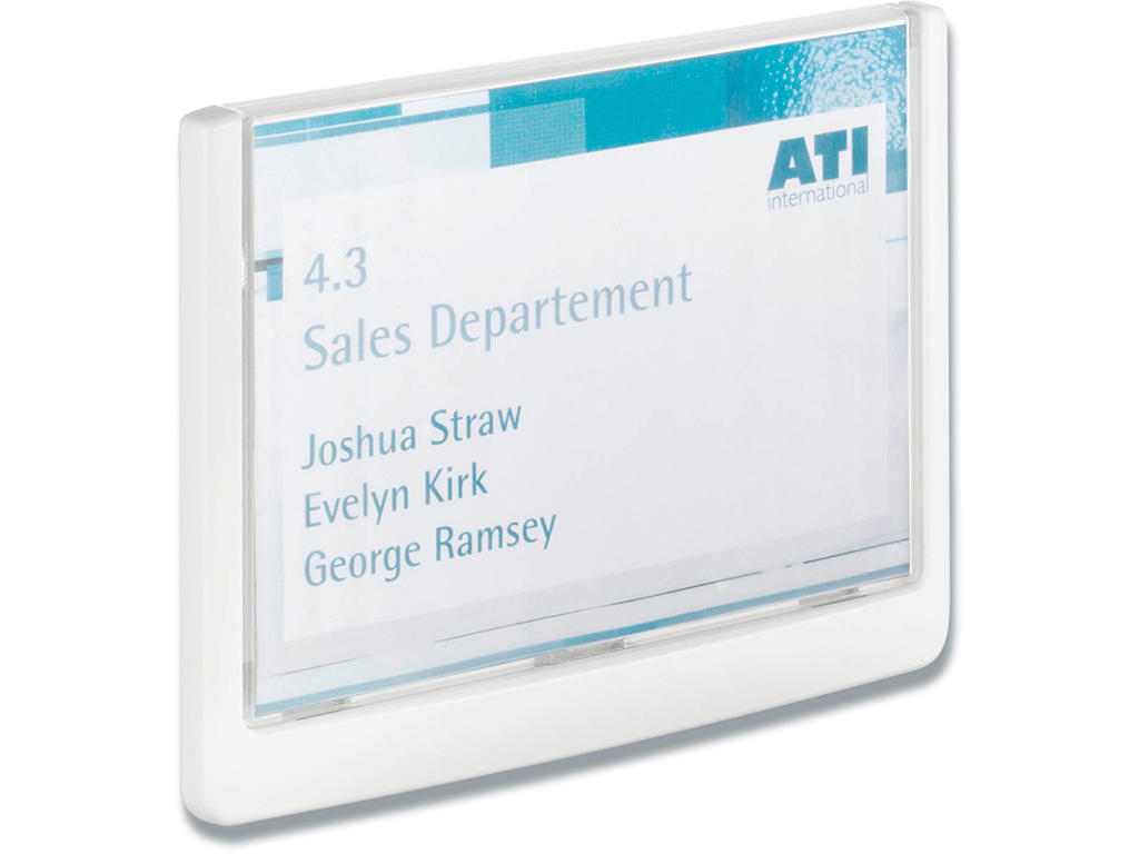 Dør og vægskilt CLICK SIGN 149x105,5mm (A6) Hvid