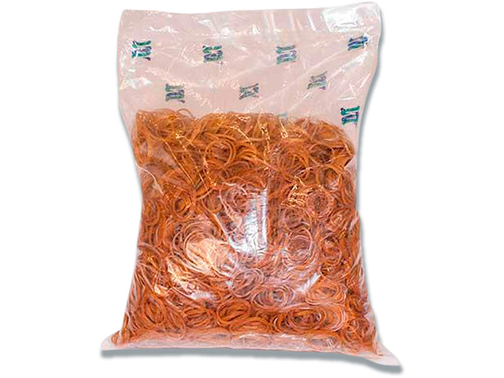 Gummibånd, Brun, 50x1.7mm, 1000 g, Roliba Industri Nr. 14