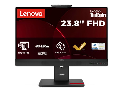 Lenovo ThinkCentre TIO24 Gen6 computerskærm 60,5 cm (23.8") 1920 x 1080 pixel Fuld HD LED Sort