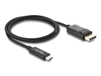 DeLOCK 81701 videokabel adapter 1 m USB Type-C DisplayPort Sort