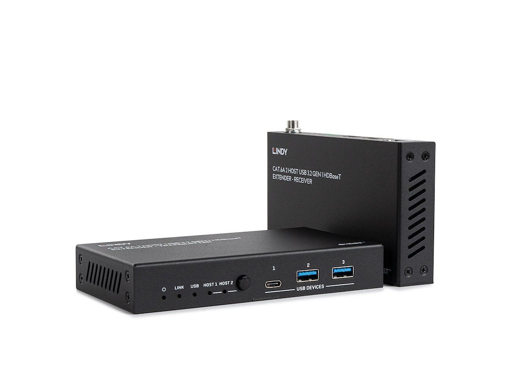 Lindy 43421 netværk forlænger Netværkssender & -modtager Sort