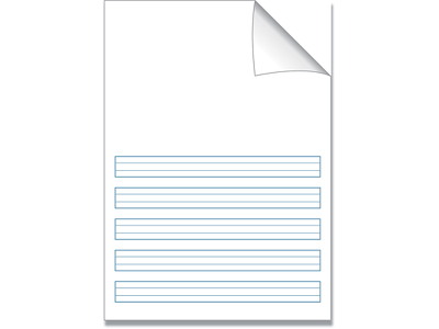 Skolehæfte, A4, 6+7+6+10 / Blank, 32 sider, Bantex