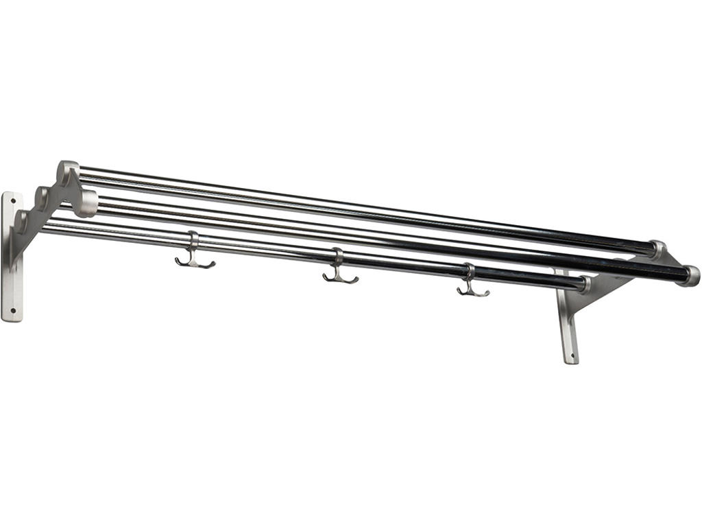Hattehylde, Nostalgi, Modelnr 291, L=1000 mm krom/aluminium, Essem Design DK
