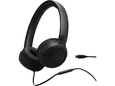 JBL Tune 530C USB C Headset Ledningsført Musik/hverdag USB Type-C Sort