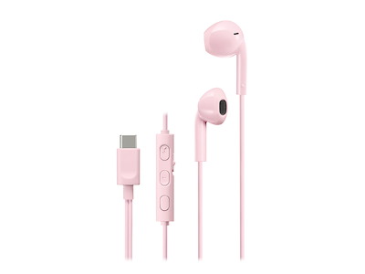 JVC HA-FR17UC Hovedtelefoner Ledningsført I ørerne Opkald/musik USB Type-C Lyserød