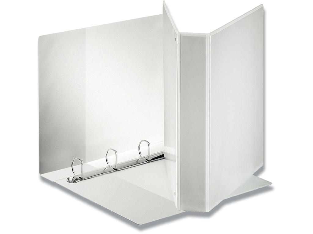 Ringbind, A4 Maxi, 4 D-ringe, Ø40 mm, 6.3 cm, Hvid, Esselte Panorama