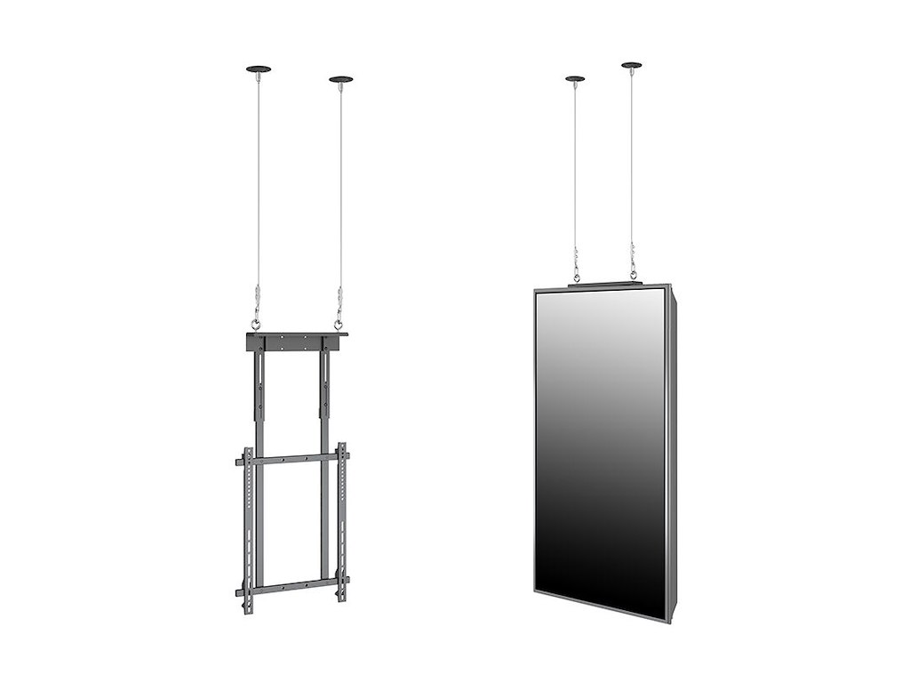 Multibrackets 0000 skærmbeslag til skiltning 165,1 cm (65") Sort
