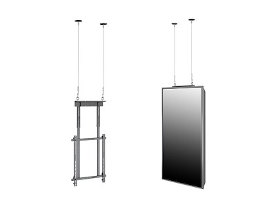 Multibrackets 0000 skærmbeslag til skiltning 165,1 cm (65") Sort