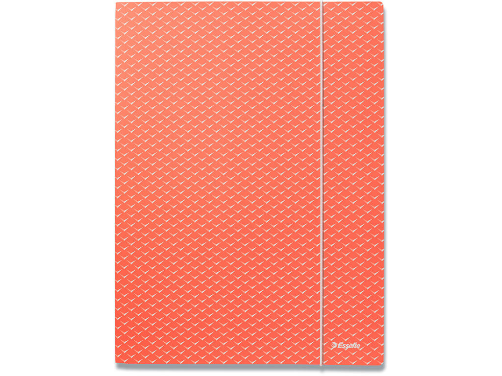 Samlemappe, 3 klapper, 1 elastik, Koral, Esselte Colour'Breeze 