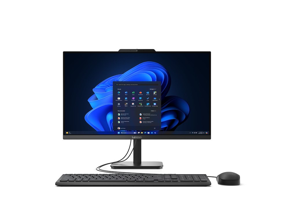 Lenovo V100 Intel® N N100 60,5 cm (23.8") 1920 x 1080 pixel All-in-One PC 8 GB DDR4-SDRAM 256 GB SSD Windows 11 Pro Wi-Fi 6 (802.11ax) Sort