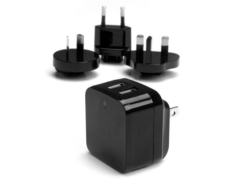 StarTech.com USB2PACBK oplader til mobil enhed Mobiltelefon, Smartphone, Tablet Sort Vekselstrøm Indendørs