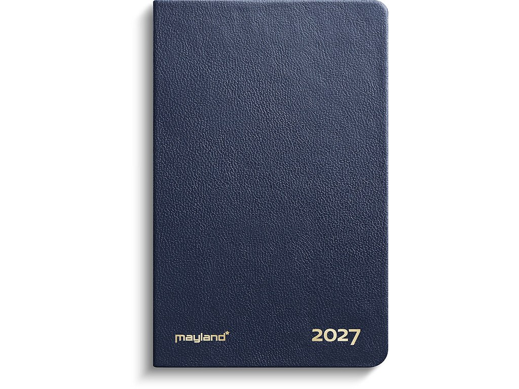 Kalender, 2027, Lomme, 1 uge pr. opslag, Blå, Mayland