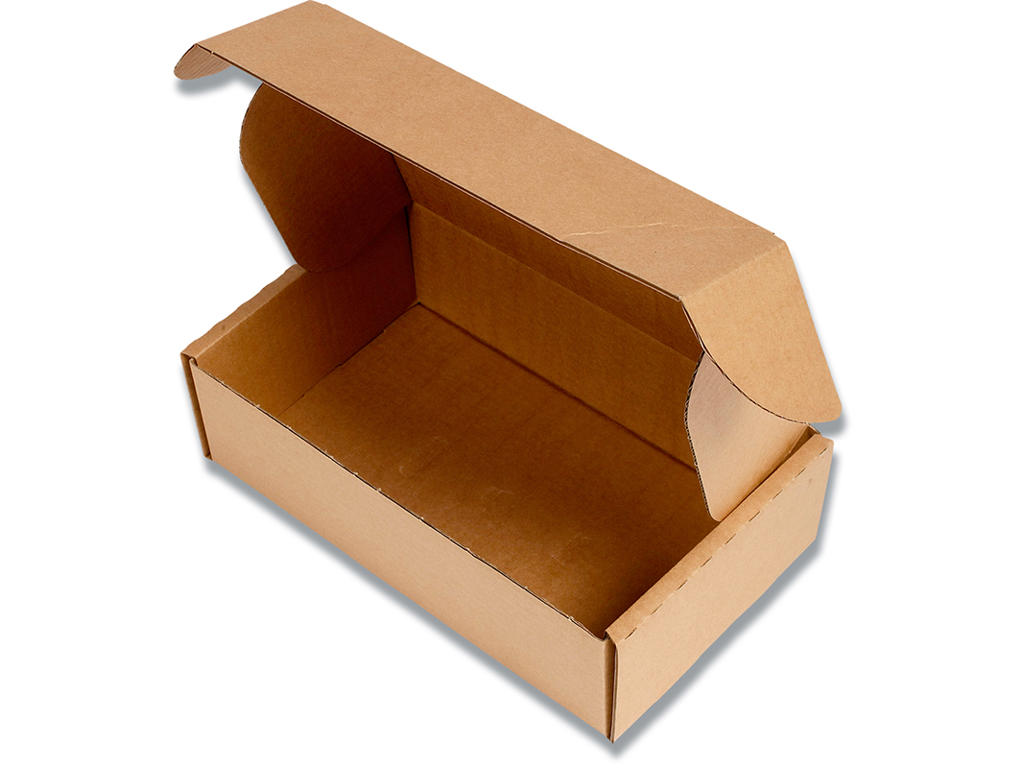 Forsendelsesæske, Brun, 170x110x30mm, Foldelukning