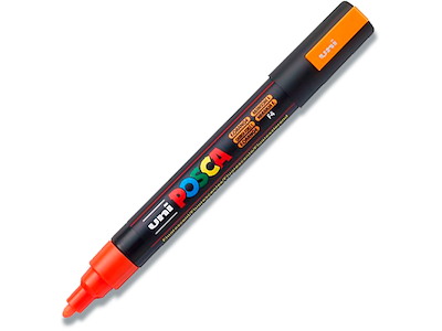 Paint marker, 1.8-2.5 mm, Fluo orange, Rund spids, uni Posca PC-5M