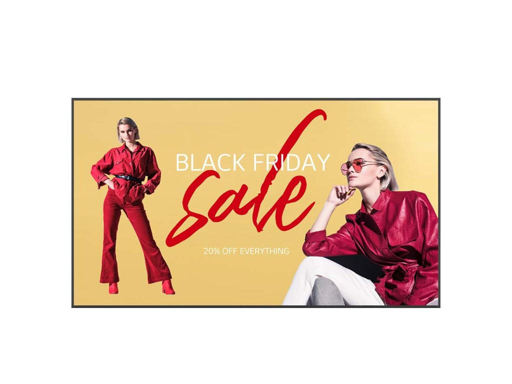 LG 110UM5K-B skilte display Digital fladpaneldisplay 2,79 m (110") LCD Wi-Fi 500 cd/m² 4K Ultra HD Sort WebOS 16/7