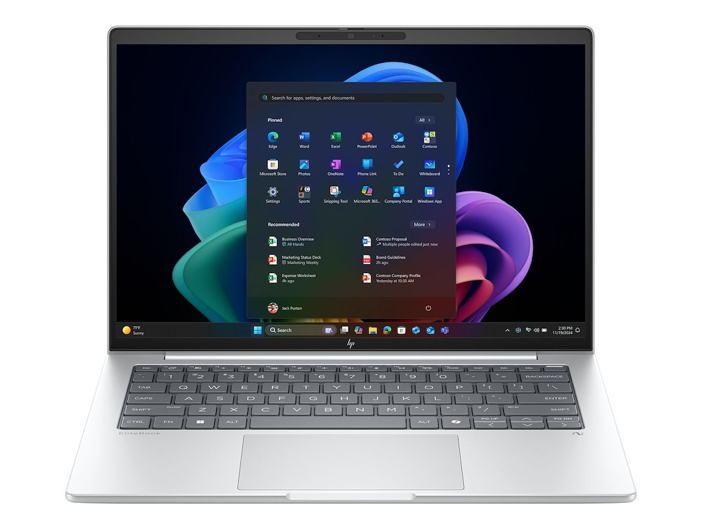 HP EliteBook 8 EB8G1a14AI RAI5340 14 24GB/512 PC NX Copilot+ PC AMD Ryzen AI 5 340 Laptop 35,6 cm (14") WUXGA DDR5-SDRAM 512 GB SSD Wi-Fi 7 (802.11be) Windows 11 Pro Sølv