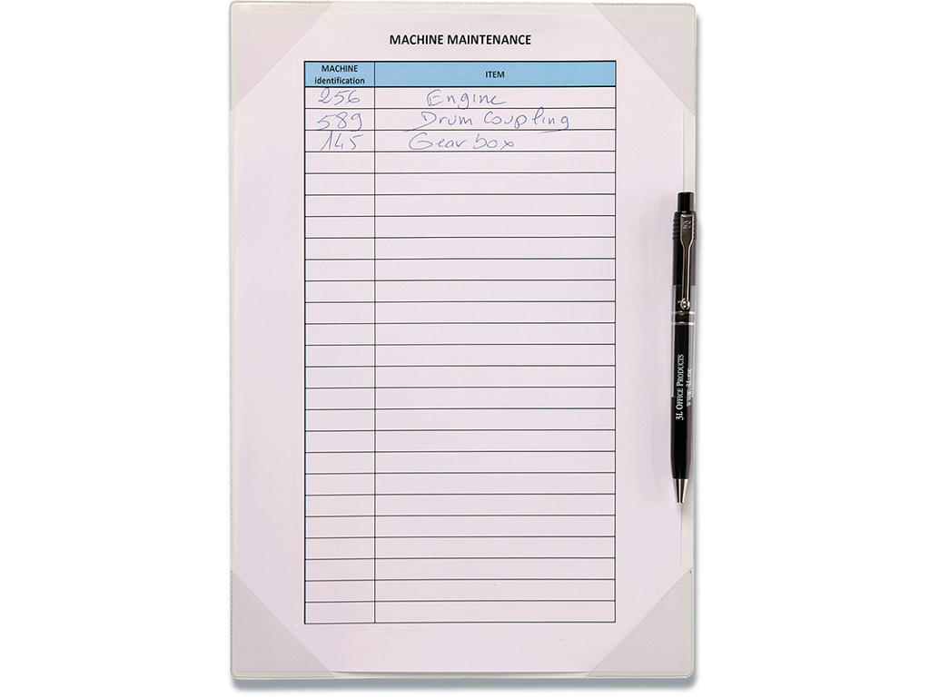 Dokumentlomme, Magnetisk, Åben, A4, 2stk/pk, Tarifold Kang Easy Write