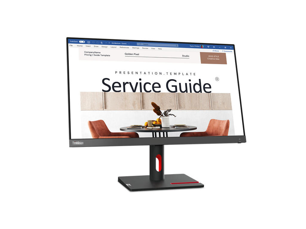 Lenovo ThinkVision S24i-30 computerskærm 60,5 cm (23.8") 1920 x 1080 pixel Fuld HD LED Sort