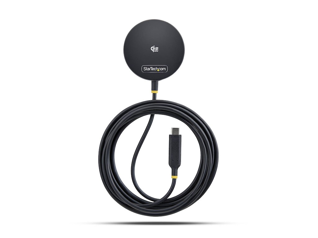 StarTech.com 1PB-WIRELESS-CHARGER oplader til mobil enhed Smartphone Sort USB Trådløs opladning Indendørs