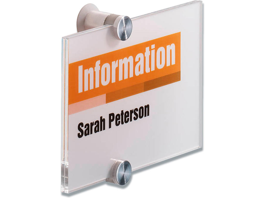 Skilt CRYSTAL Sign Durable klar acryl 148x105mm A6