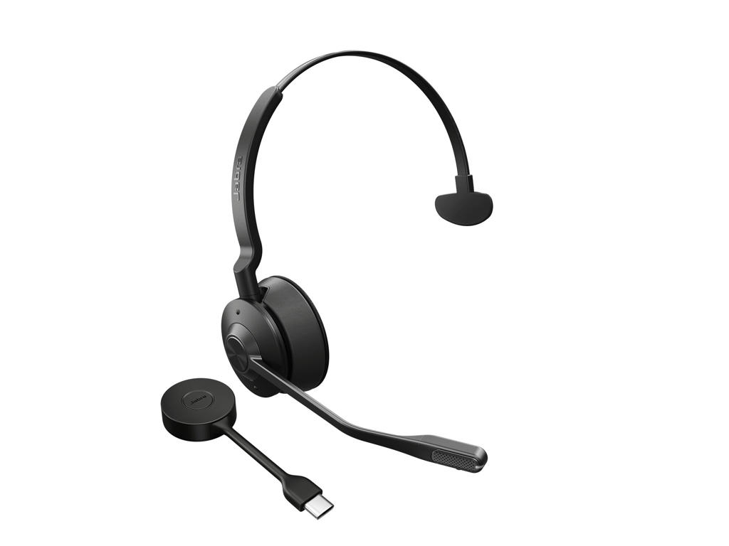 Jabra Engage 55 Headset Trådløs Kontor/Callcenter Bluetooth Opladningsstativ Sort