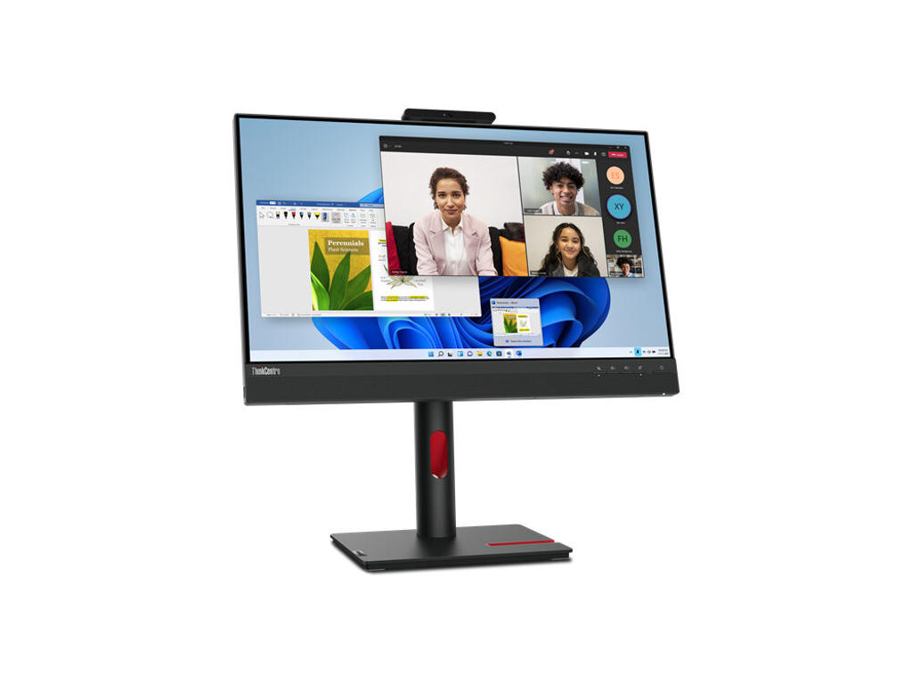 Lenovo ThinkCentre Tiny-In-One 24 Gen 5 computerskærm 60,5 cm (23.8") 1920 x 1080 pixel Fuld HD LED Berøringsskærm Sort