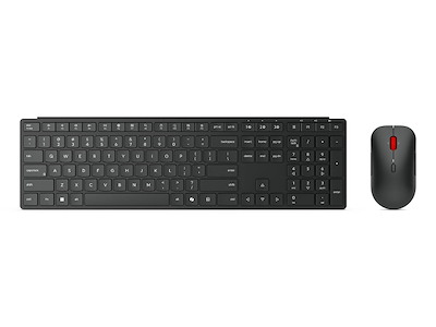 Lenovo 4X31S04814 tastatur Mus inkluderet Kontor RF trådløs + Bluetooth Tysk Sort