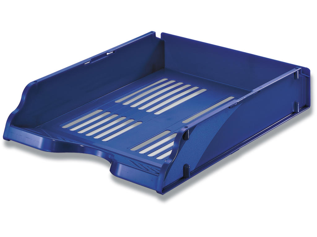Brevbakke, Blå, A4, Udvendig: B26xH7.6xD33.6 cm, Esselte Transit 