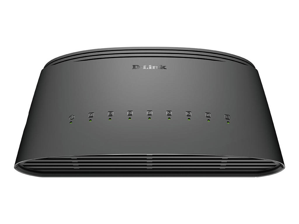 D-Link DGS-1008D/E netværksswitch Ikke administreret Gigabit Ethernet (10/100/1000) Sort