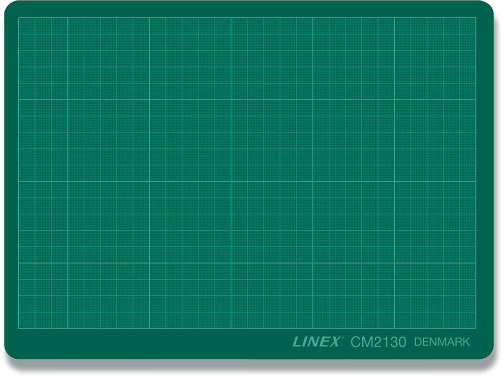 Skæreplade, A4, Grøn, Plast, Linex 