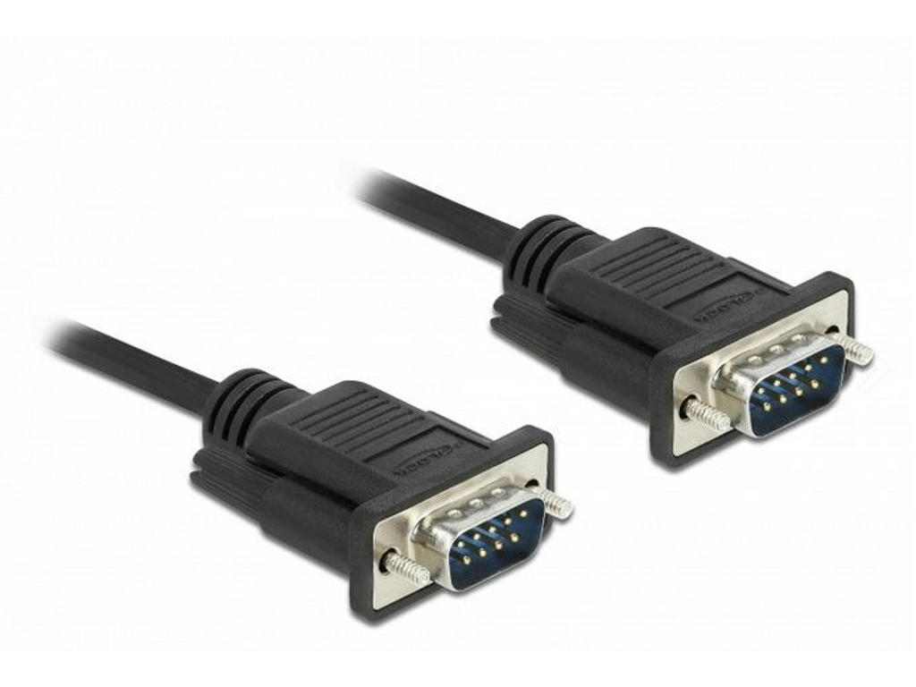 DeLOCK 86574 serielkabel Sort 2 m RS-232 Sub-D9