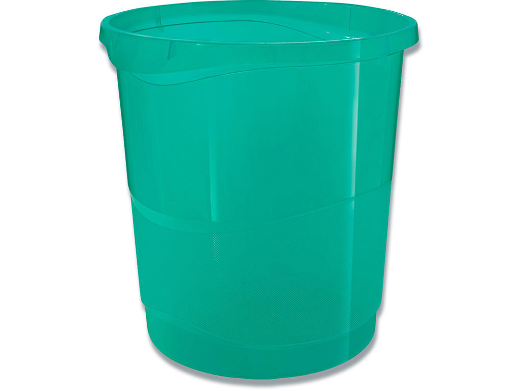 Papirkurv, Lysegrøn, 14 liter, Plast, Esselte Colour'Breeze 