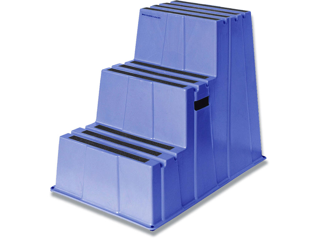 Sikkerhedstrin med 3 trin blå, Twinco