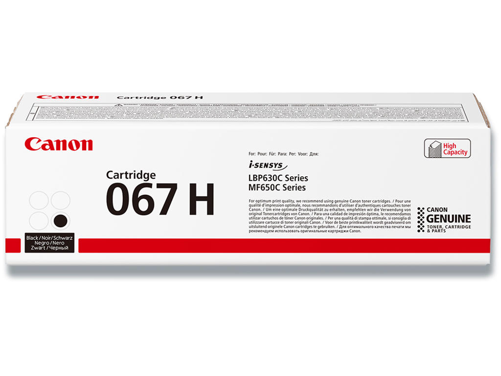 Toner, 067HBK, Black-sort, 3.130 sider, Canon 5106C002