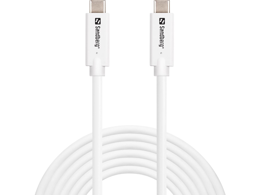 Sandberg 136-75 USB-kabel USB 3.2 Gen 2 (3.1 Gen 2) 3 m USB C Hvid