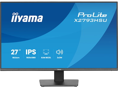 iiyama ProLite X2793HSU-B1 computerskærm 68,6 cm (27") 1920 x 1080 pixel Fuld HD LED Sort
