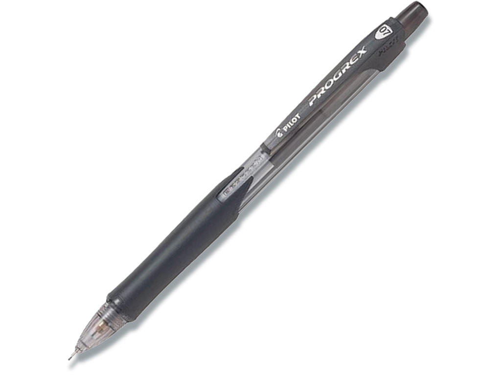 Stiftblyant, 0.7 mm, Pen: Sort, Med gummigreb, Pilot Progrex H-127-SL-BG-B
