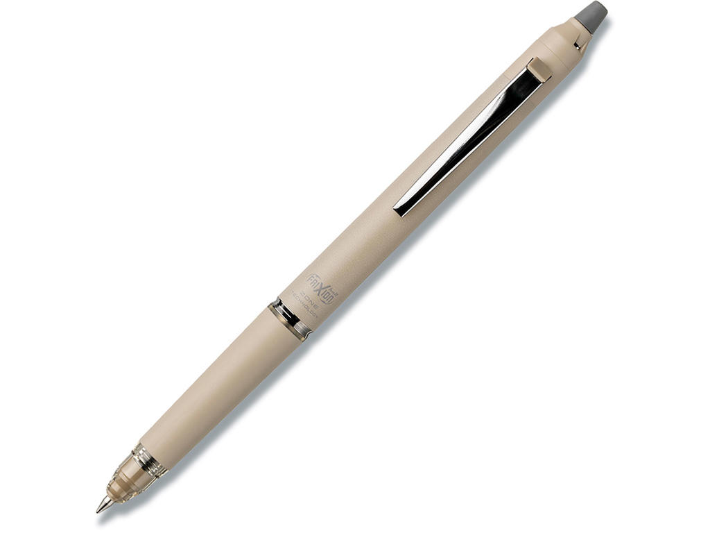 Rollerball gelpen, 0.7 mm, 0.35 mm, Sort, Hylster: Beige, Pilot FriXion Ball Zone BLRT-FRZ7-BE-B